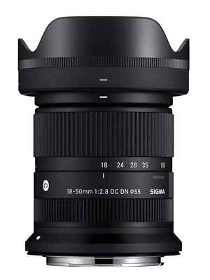 Sigma 18-50mm f2.8 DC DN Lens for Canon RF. US Authorized Dealer 4-Year Warranty