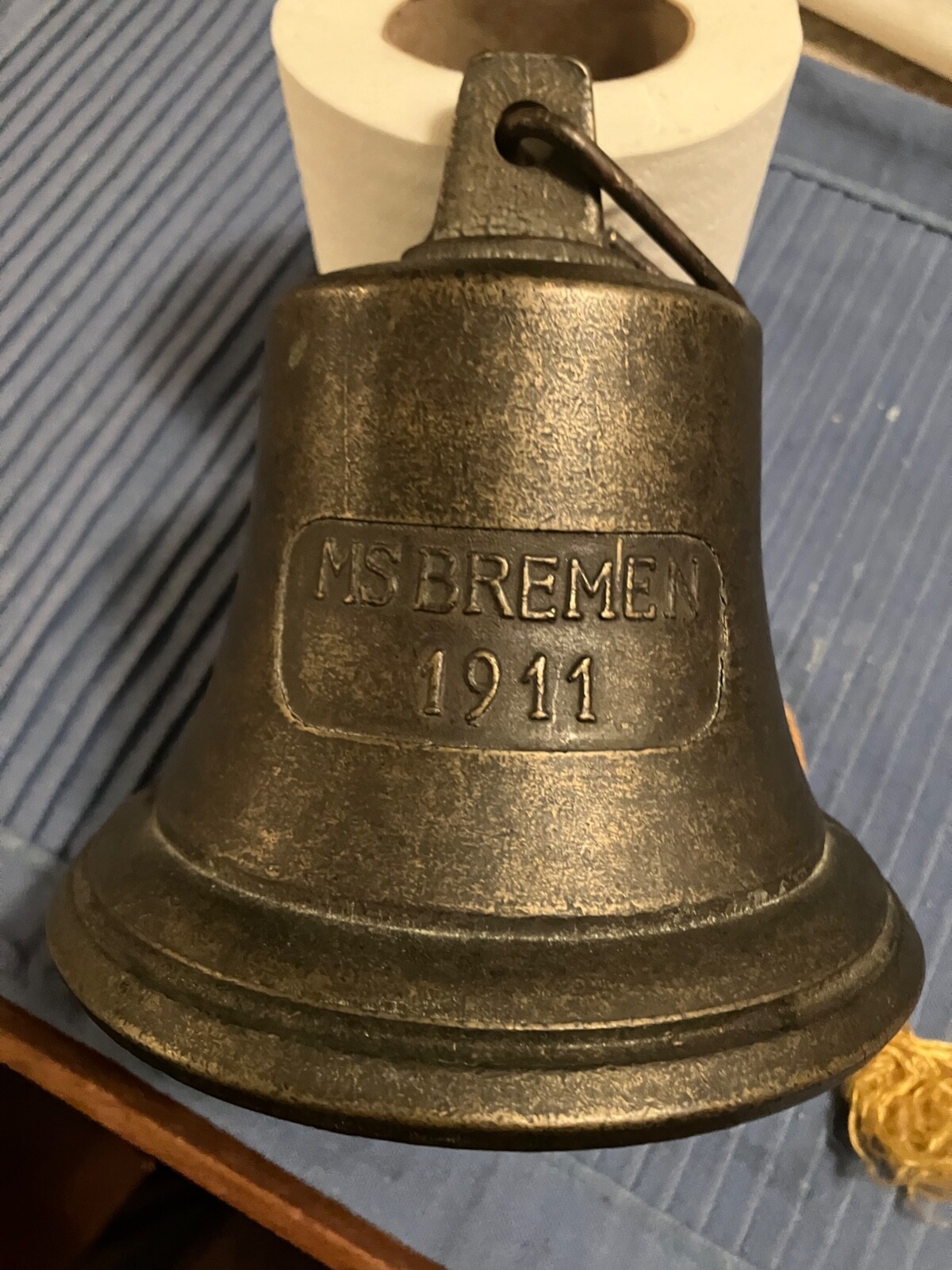 Brass Bronze Ship Bell MS Bremen 1911 Bell 13cm | eBay Brass Bronze Ship Bell MS Bremen 1911 Bell 13cm | eBay