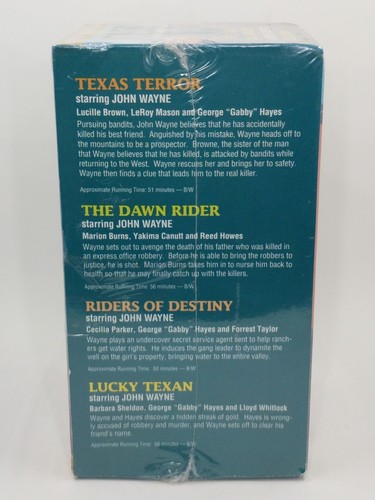 John Wayne Texas Terror Dawn Rider Lucky Texan Riders Destiny (VHS 4 Tape Set)