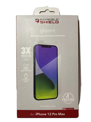 ZAGG Invisibleshield Glass+ for Apple iPhone 12 Pro Max 5G Brand New