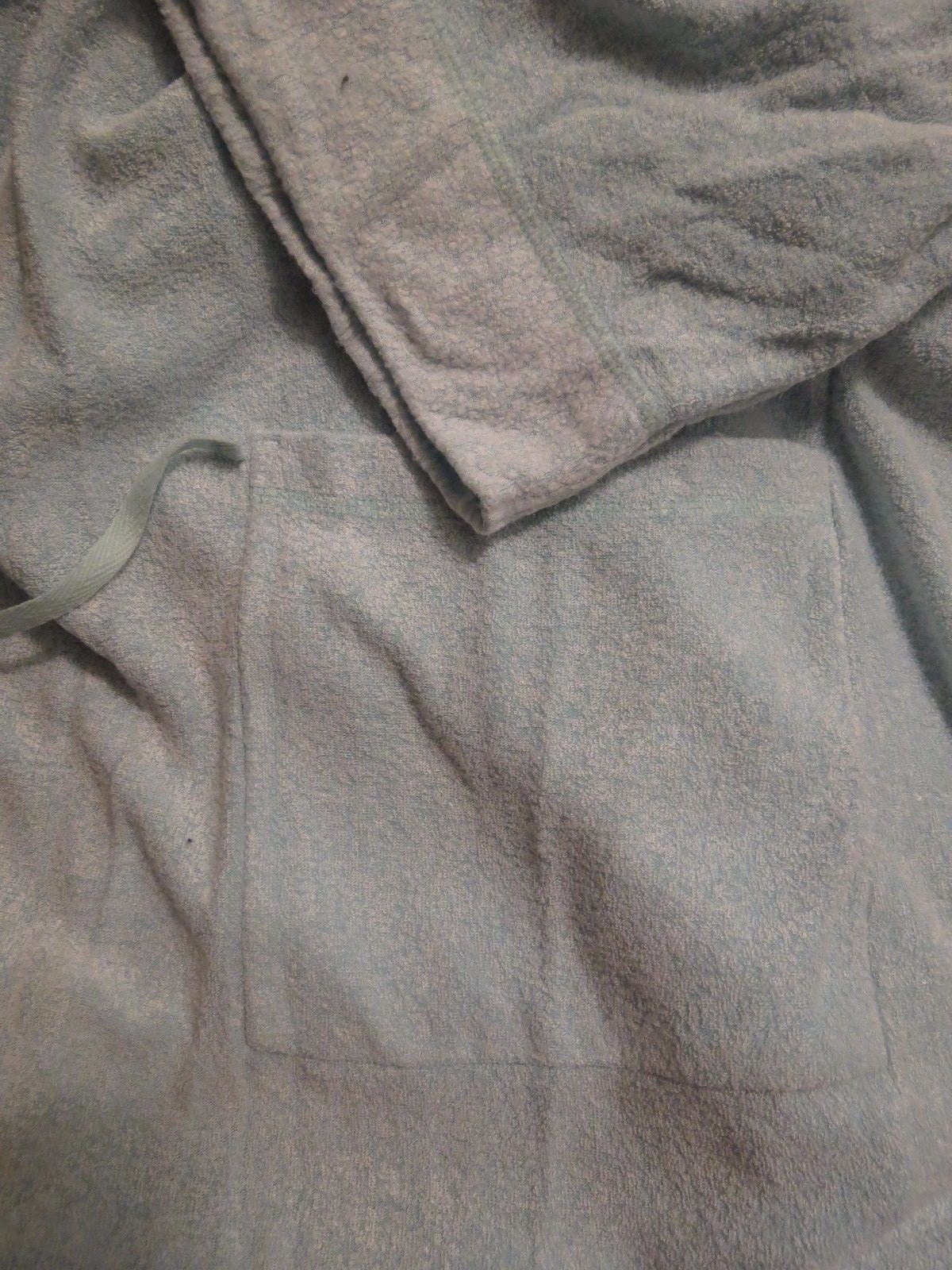 Charter Club Boucle Kimono Long Robe Blue XL