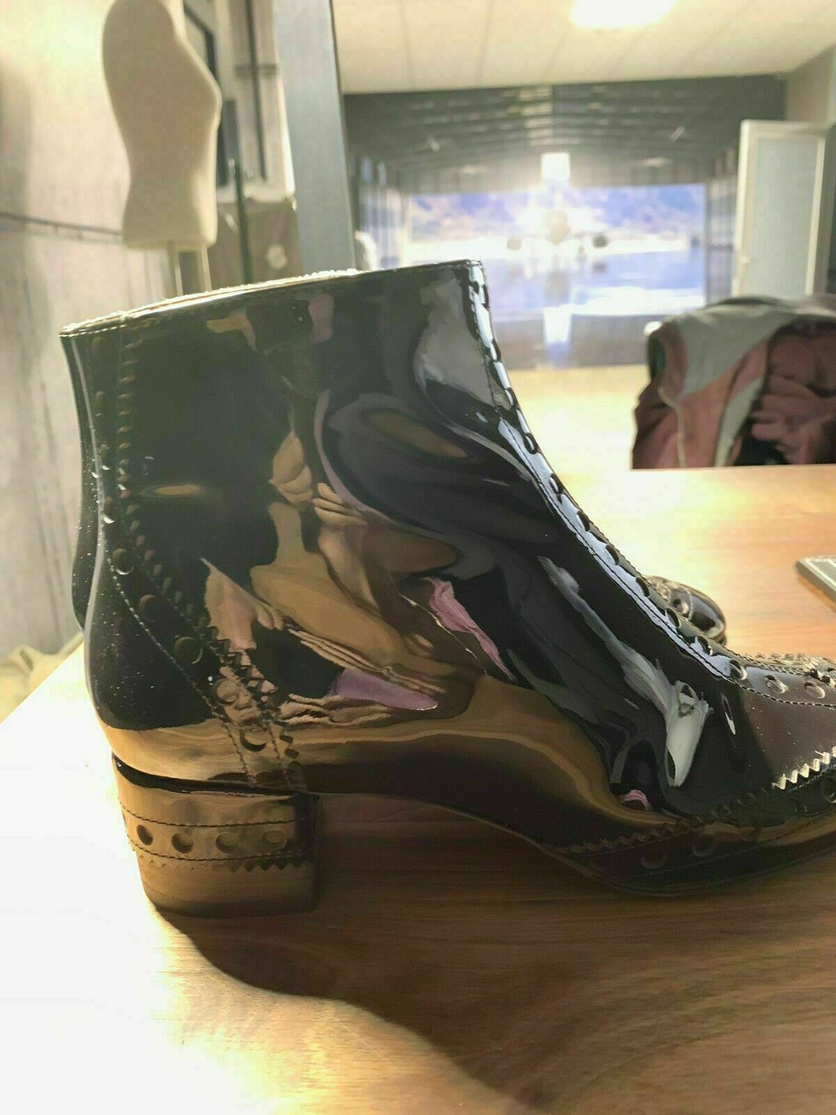 Pre-owned Chloé Chloe Perry Ankle Brogue Boots Iconic Icon Boots Shoes Ankle Boots 38 In Brown