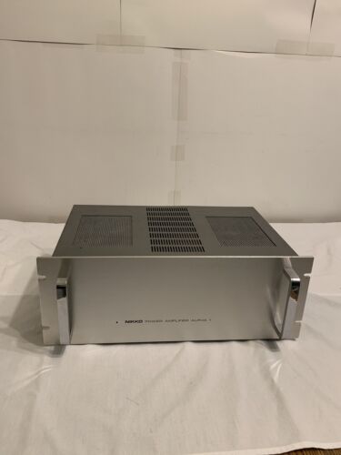 nikko Stereo power amplifier alpha 1 Tokyo Japan Audiophile nikko Stereo power amplifier alpha 1 Tokyo Japan Audiophile