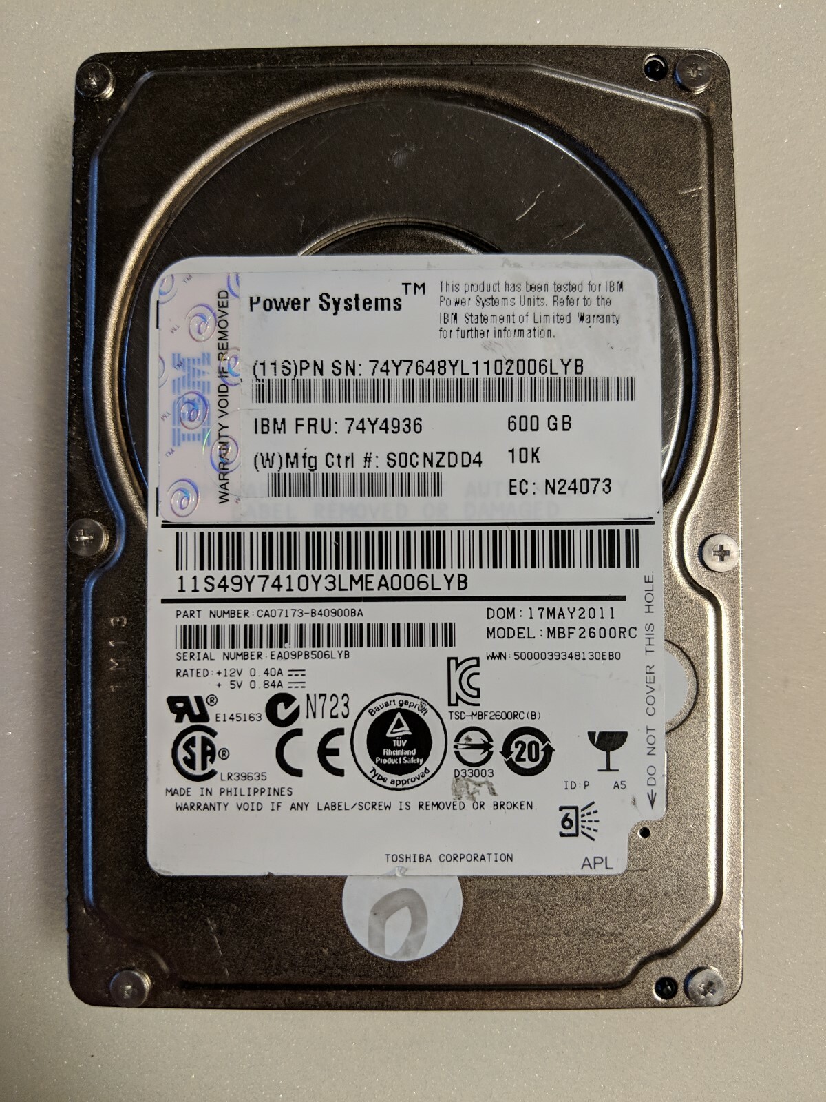 APPLE純正 IBM DSAS-3720 700MB SCSI HDD APPLE純正 IBM DSAS-3720 700MB SCSI HDD