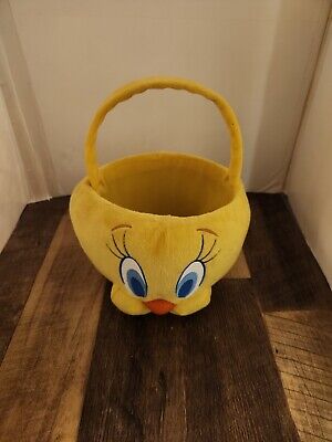 Halloween Easter Basket Looney Tunes Tweety Bird Yellow Easter Plush