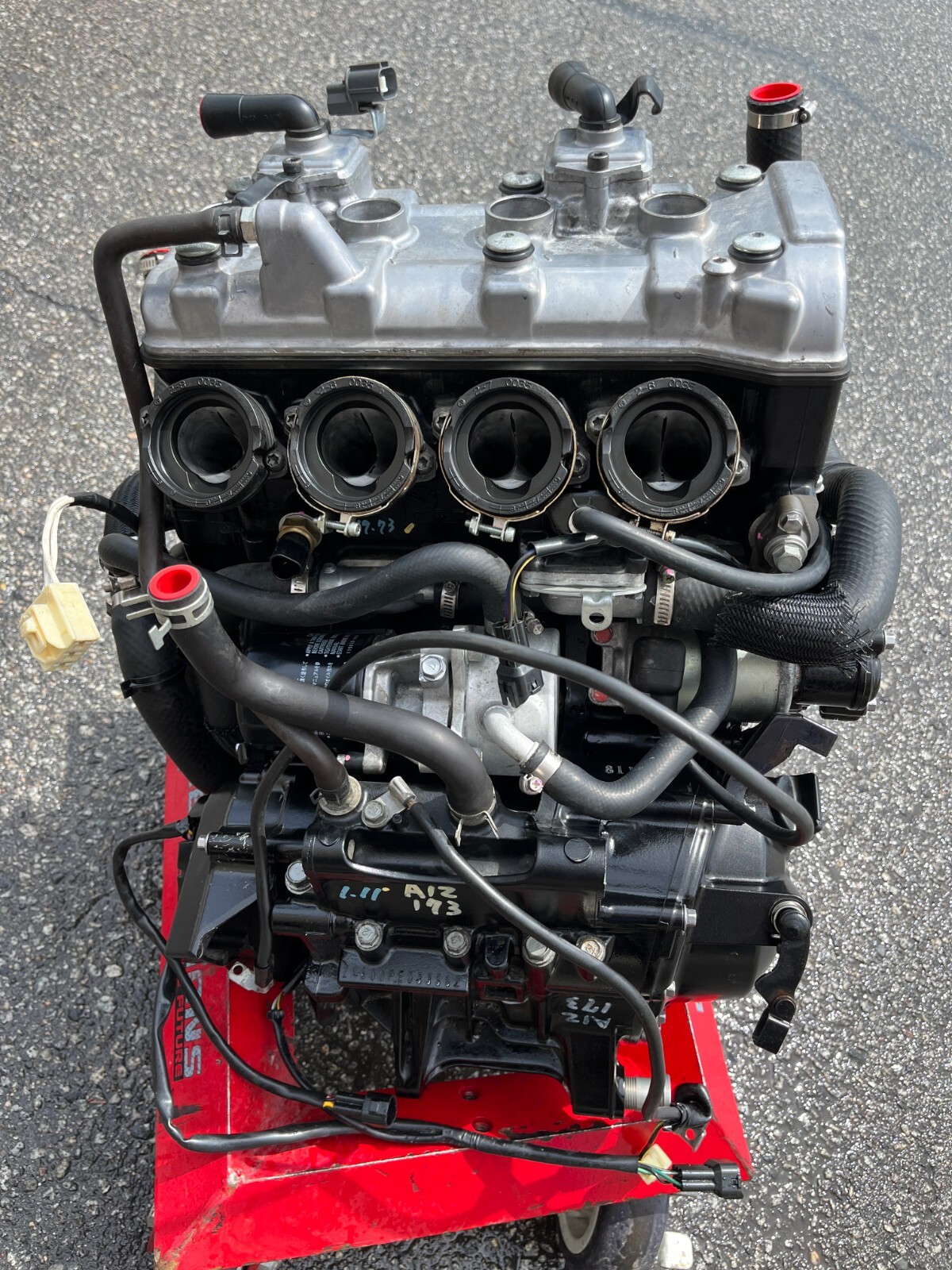 07 08 KAWASAKI NINJA ZX6r ZX6 ZX600 ENGINE MOTOR BLOCK COMPLETE 15Kの