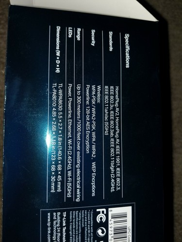 TL-WPA8630 TP-Link Wi-Fi AC1350 AV1300 Powerline Edition 3 port