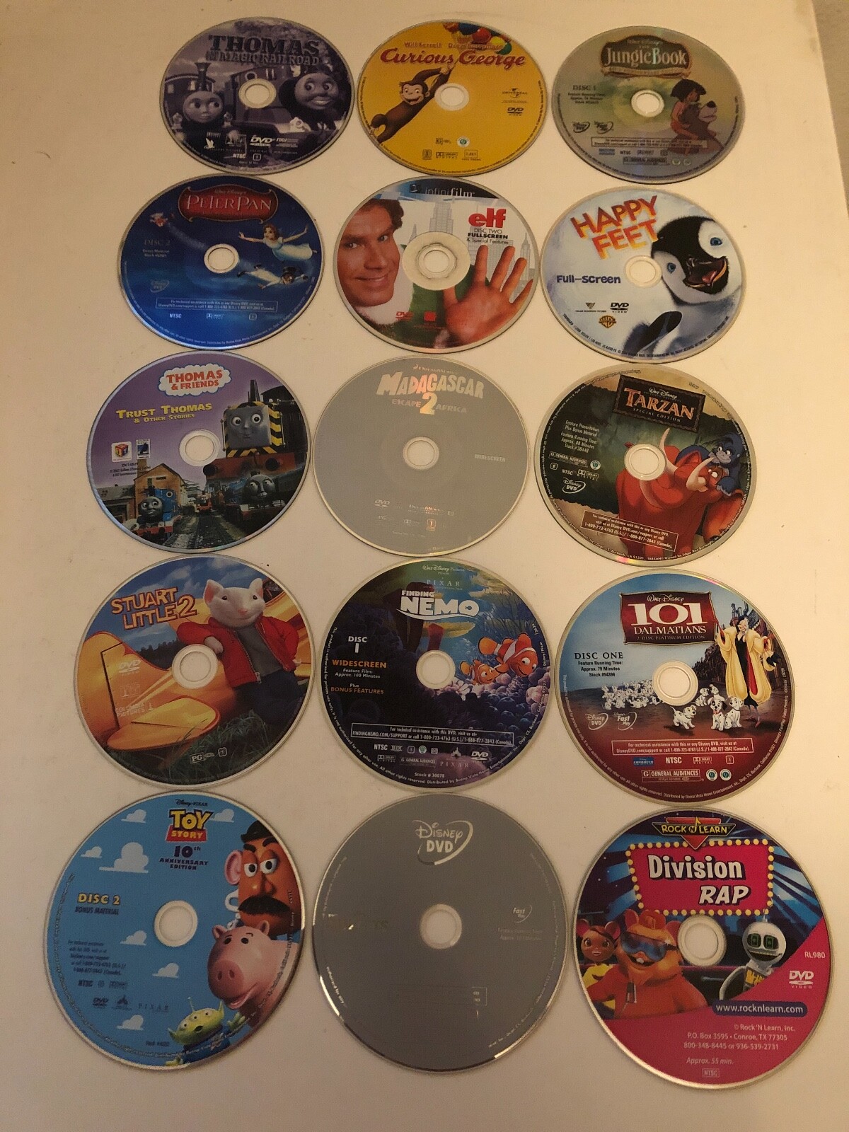 15 DVDs - Assorted Loose Discs - See Description for Titles 15 DVDs - Assorted Loose Discs - See Description for Titles