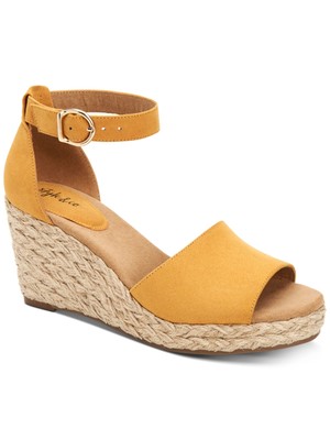 Женские туфли на танкетке Seleeney на платформе STYLE & COMPANY желтого цвета Mc Gold 1 10,5