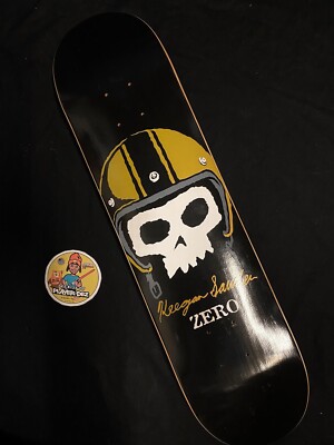 RARE Keegan Sauder Zero Skull Shallow Grave Helmet Skateboard Deck