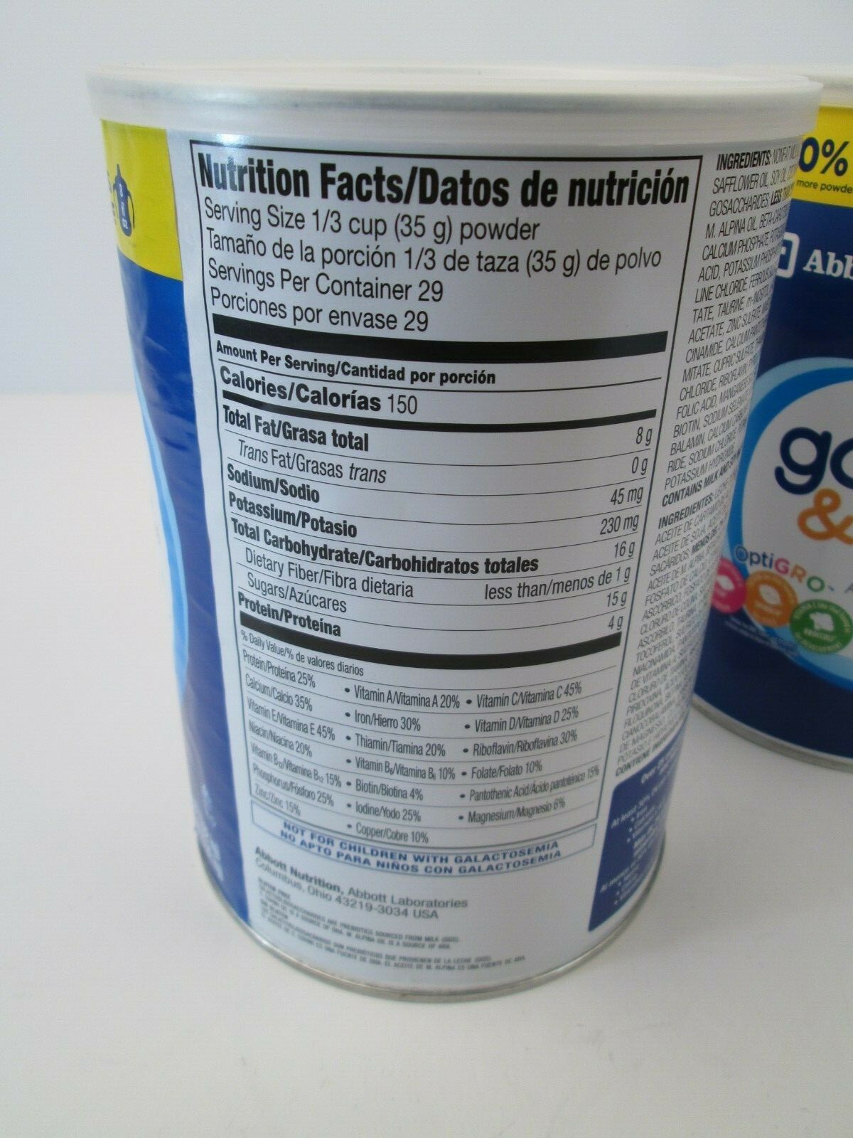 Lot of 3 Similac Go and Grow Toddler Formula Powder 36 oz 3 Cans Exp 05/2019