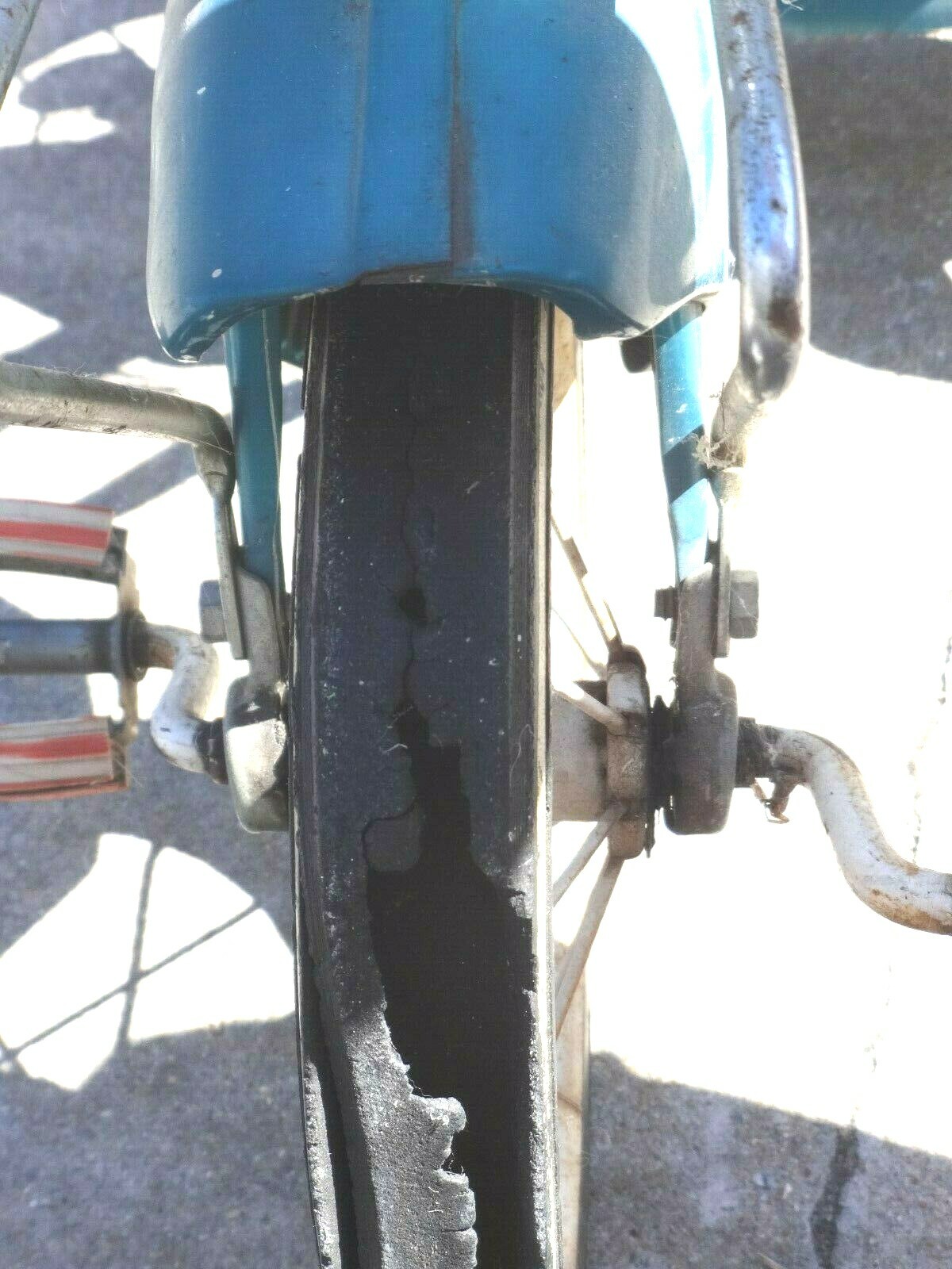 Vintage Murray Tricycle  1950s 1960s  Teal White Chrome