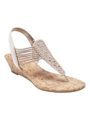 

BANDOLINO Женские сандалии без шнуровки с круглым носком среднего розового цвета Gabe из бисера, размер 7,5 м, Розовый, BNGABE2