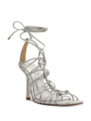 

Женские кожаные гладиаторские сандалии на каблуке SCHUTZ Silver Snake Heyde Toe Stiletto, Серебряный, S2108500130025