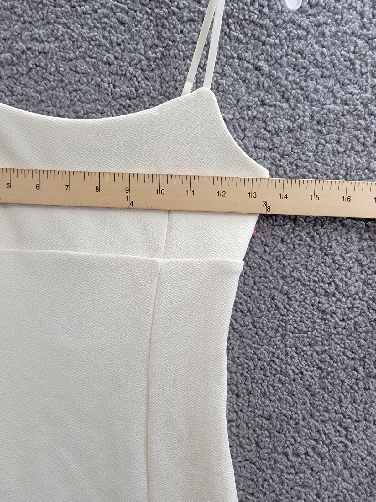 With Jules Sleeveless Bow-Back Ponte-Knit Dress Big Girls L Cream Zip Closure - Picture 5 of 15