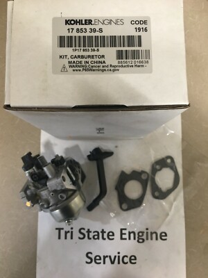 Genuine OEM Kohler 17-853-39-S Carburetor with Gaskets 17 853 39-S CH440 Engines