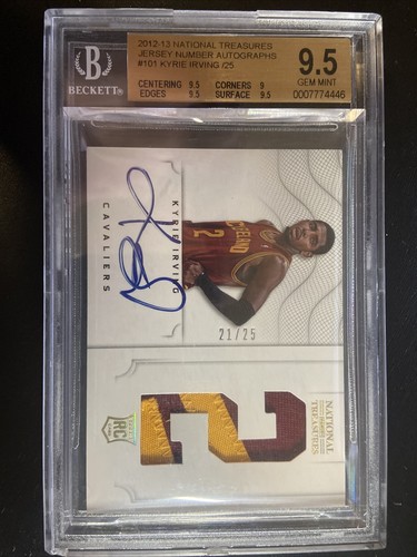 2012 National Treasures Kyrie Irving ROOKIE RC PATCH AUTO
