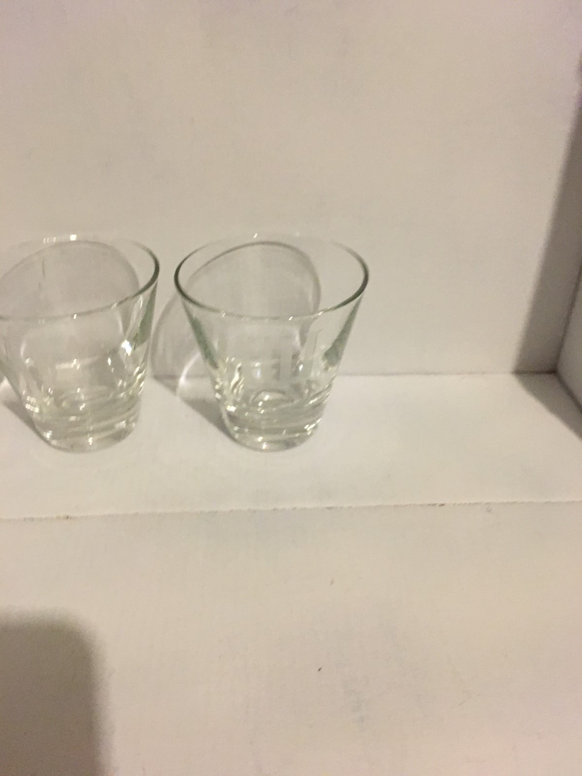 Glasses  engraved with You and Me,  2 3/4