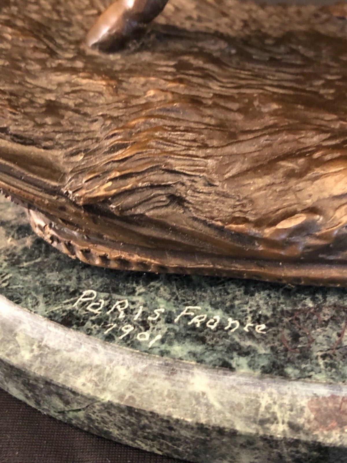 Bronze Horse Statue Made In France 1901 In The Style Of Isidore Bonheir