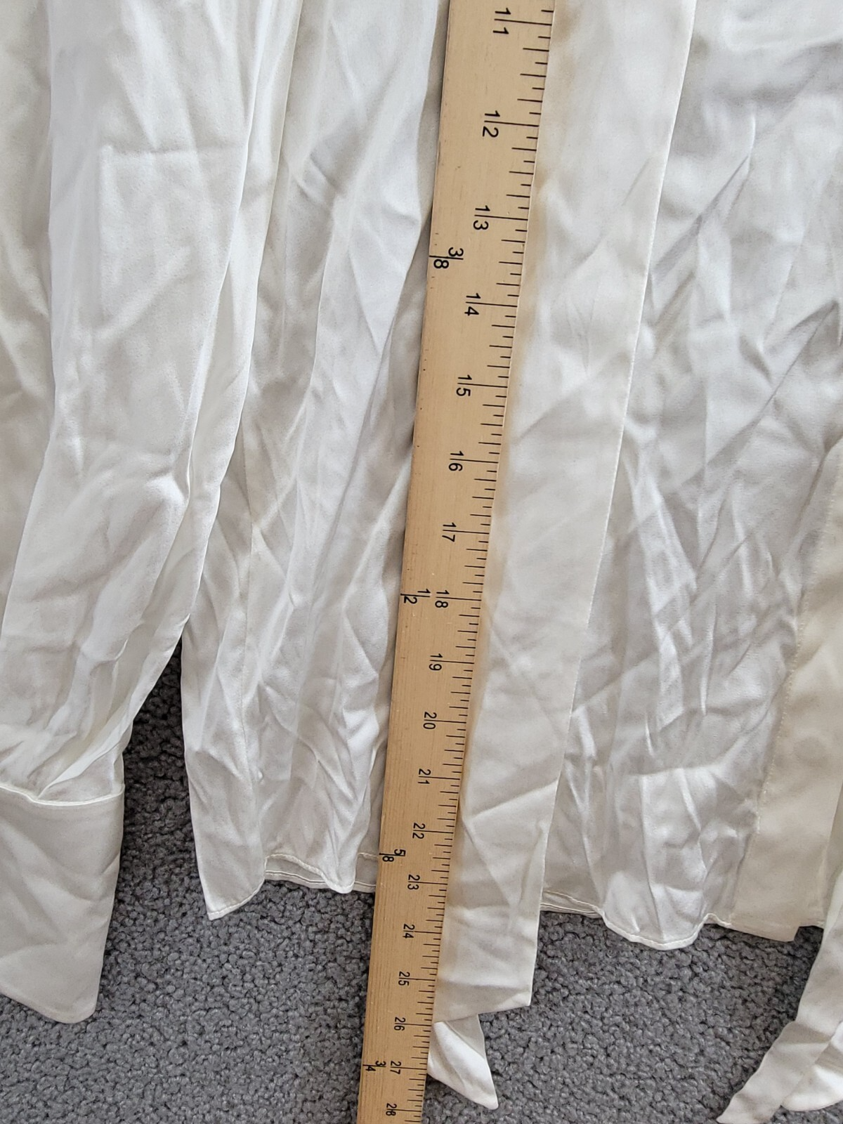 Alice + Olivia Lloyd Stretch Blouse Women's S Off White Round Neck Long Sleeves~ - Picture 8 of 20