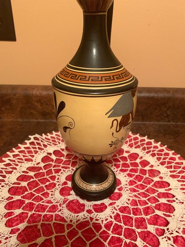 Vintage Hand-painted?? Greek Decorative Vase 13”