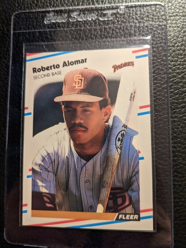 1988 FLEER UPDATE #U-122 ROBERTO ALOMAR ROOKIE CARD RC SAN DIEGO PADRES HOF