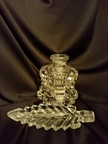 Vintage Decorative Art    Crystal Perfume Bottle