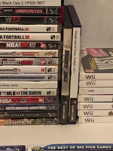 Huge Lot Of 55 Video Games Ps2 Ps3 Wii Xbox 360 Xbox Kinect Game Cube And PC