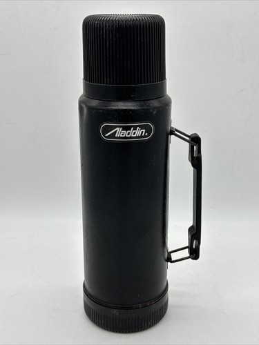 Aladdin Thermos Rugged American Quart Steel Black Made USA 37210