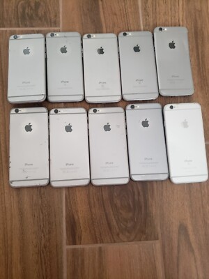 Lot of 10 Apple iPhone 6S (4pcs ) and 6 (6pcs ) for parts