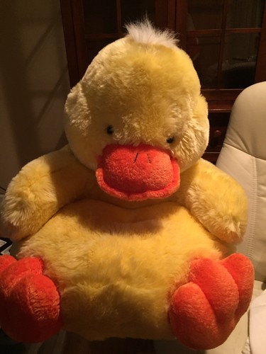Stuffed Animal Seat- Super Soft, But Firm, Lifelike Super Cute Ducky Seat