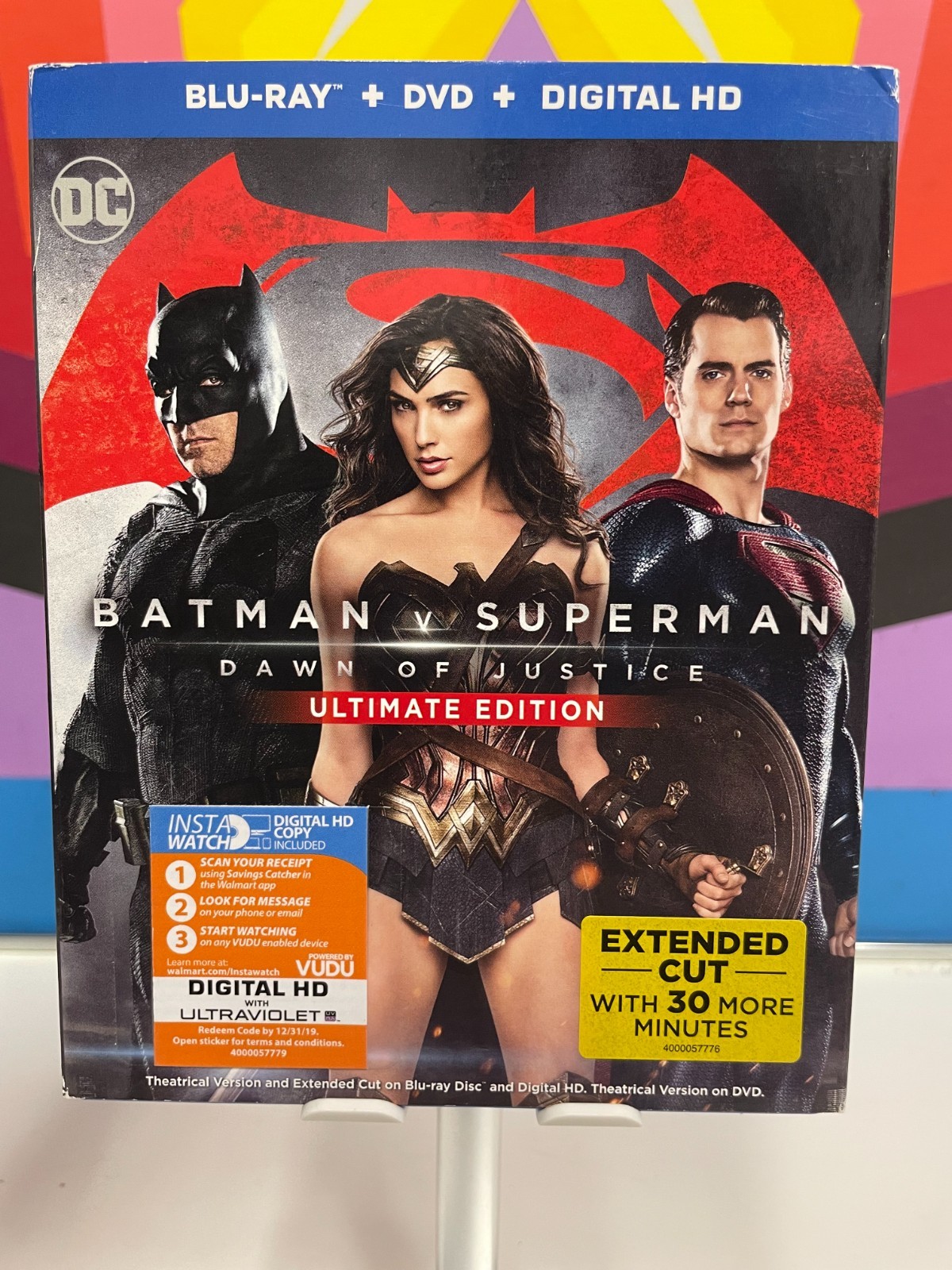 Batman V Superman: Dawn of Justice (Blu-ray/DVD, 2016) w/slipcover