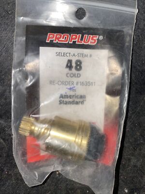 PROPLUS 163511 Faucet Stem Cold for American Standard 22 Point - Ships Today