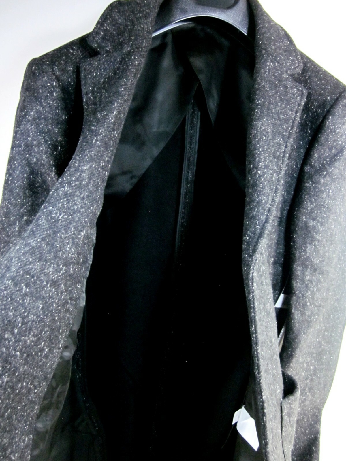 Pre-owned Edun Men's Double Face Wool Tweed Bound Blazer,charcoal, Us Size 38,new With Tag In Gray