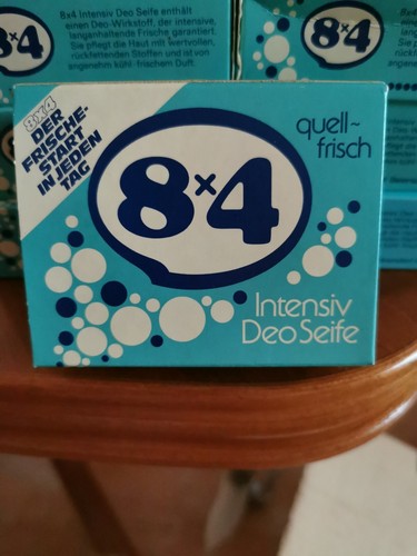 Alte 8 X 4 Deo Seife Quell Frisch