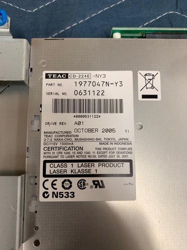 Pianodisc CD drive