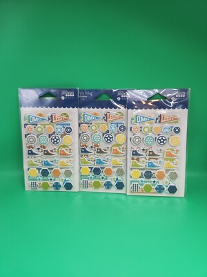 2 Cool For School Puffy Sticker Hampton Art Jillibean Scrapbook 3 Pack 162 Pcs