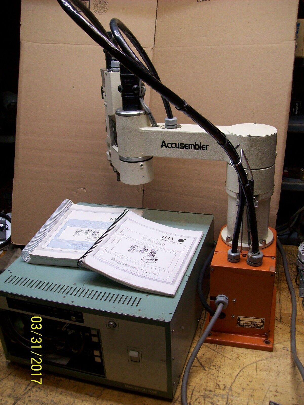 SEIKO EPSON ACCUSEMBLER CONTROLLER with ROBOT ROBOTIC TT8030 SEIKO EPSON ACCUSEMBLER CONTROLLER with ROBOT ROBOTIC TT8030