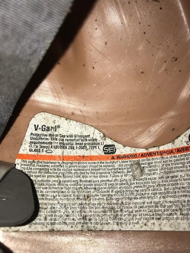 MSA V-Gard hard hat helmet used condition Medium