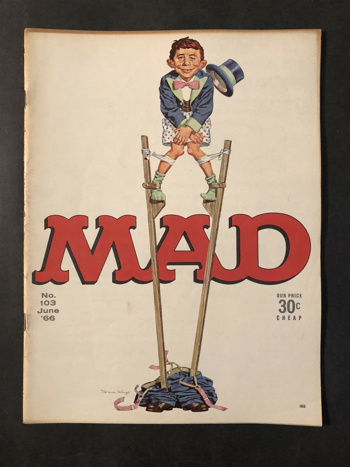 【額縁付き】mad magazine ⑧ A2ポスター Mad Magazine June 1966 No. 103 On Stilts VG | eBay