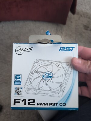 ARCTIC F12 PWM PST CO 120 mm Case Fan PWM Cooler PC Computer Grey B-Stock