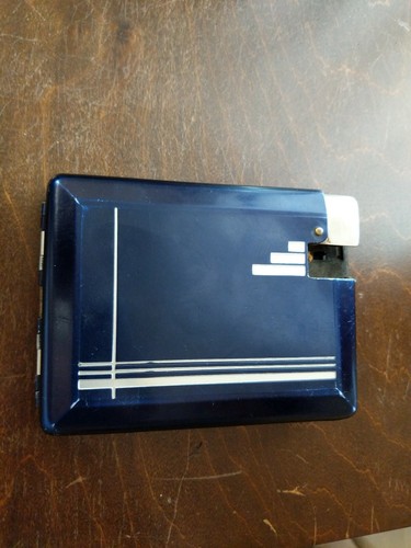 ANTIQUE MCM 1914 Art Deco Cigarette Case with Auto Lighter WORKS!