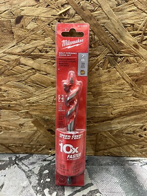 MILWAUKEE Boring Drill Bit 7/8 Inch Self Feed Wood  ~~ 48-13-0078 ~~