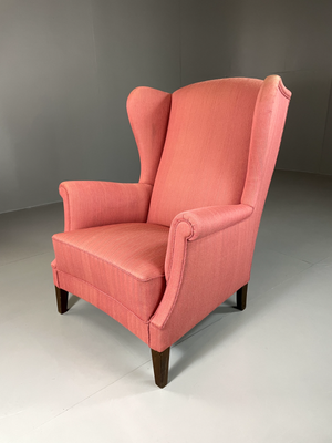 Mid century wingback armchair sales