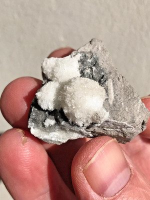 Strontianite on Matrix, Winfield, Pennsylvania, USA