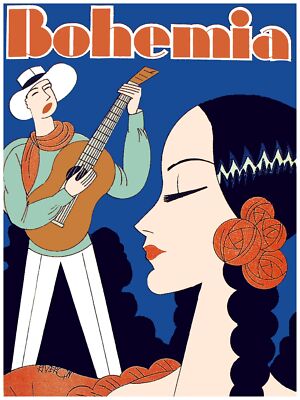 Wall Quality Decoration Poster.Home room art.Romantic guitar player.6586
