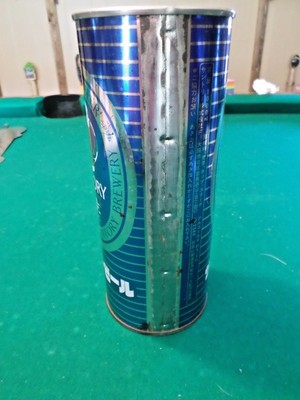 Rare Vintage Nice Suntory Real Draft Japan 1000 ml. Straight Steel Beer Can