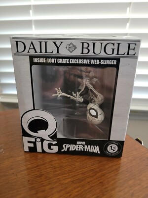 New Marvel Q-Fig QFIG Daily Bugle Spider-Man Vinyl Figure Loot Crate NIB