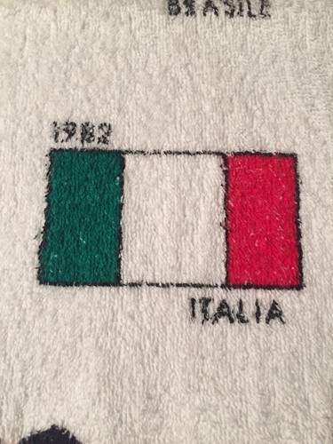 World Cup Italia ‘90,Soccer,footbal,Towel Showing All Previous Winners 1930-1982