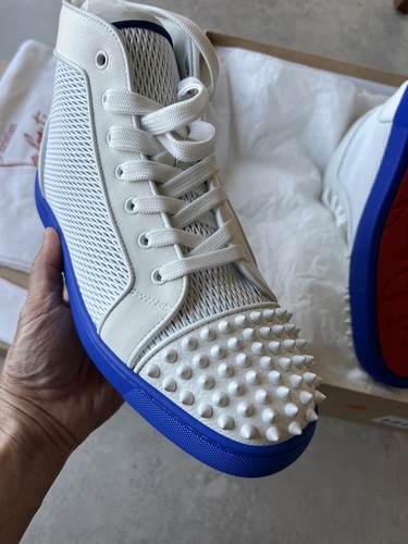 Christian Louboutin パンプス スパイク 37 1/2 クリア クリスチャンルブタン クリア PVC スパイク スタッズ パンプス